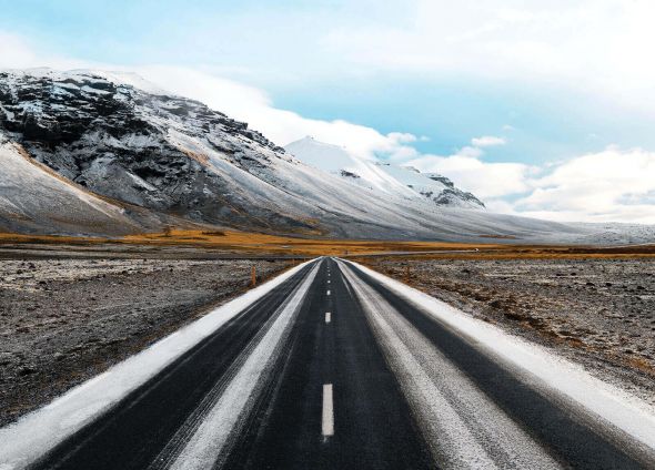 Droga na Islandii - fototapeta