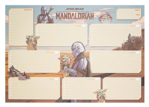 Star Wars The Mandalorian - planer tygodniowy