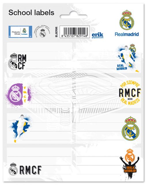 Real Madrid - naklejki na zeszyt