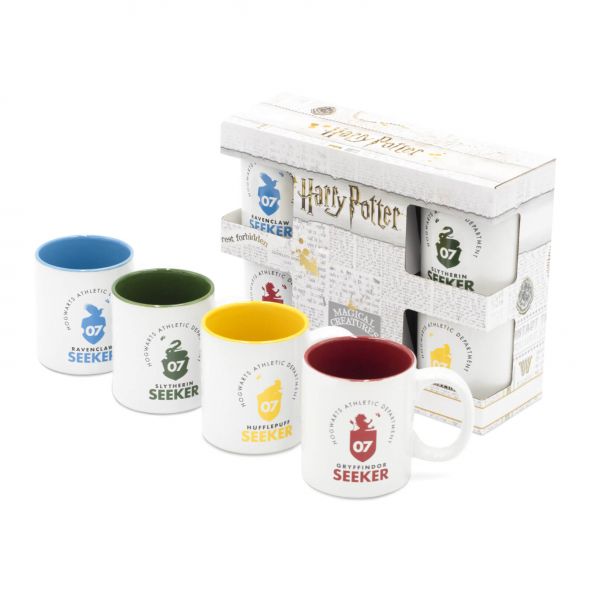 Zestaw kubków do espresso Harry Potter Quidditch w kolorowym pudełku