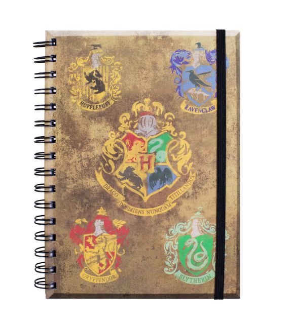 Harry Potter Domy Hogwartu - notes 14,8x21 cm