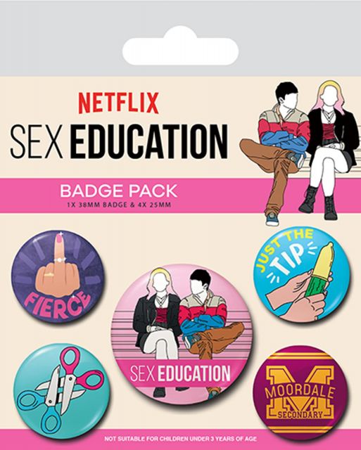 Sex Education Rude - przypinki