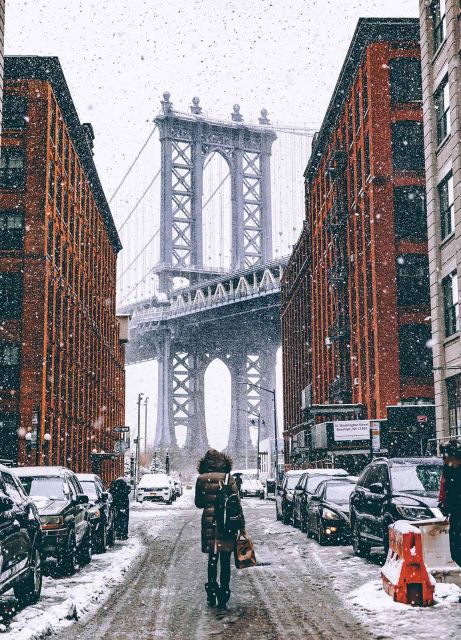 Zimowy Brooklyn - fototapeta