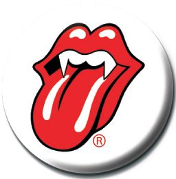 The Rolling Stones Lips Fangs - przypinka