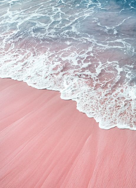 Różowy piasek - fototapeta