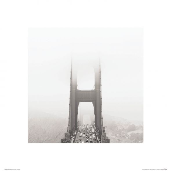Zamglony Most Golden Gate - reprodukcja