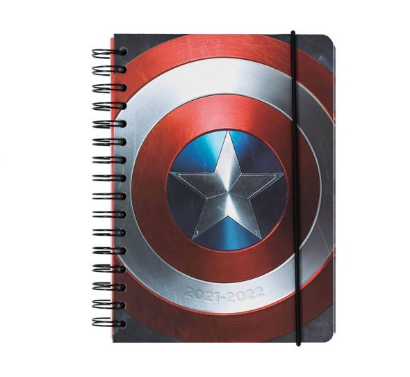 Marvel Captain Shield - dziennik A5 kalendarz 2021/2022