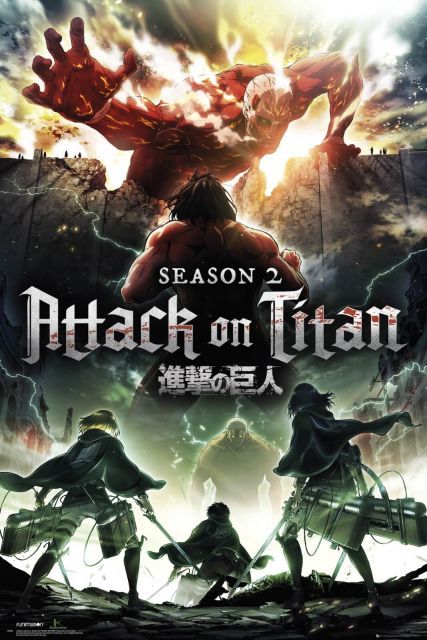 Attack On Titan Season 2 - plakat anime 61x91,5