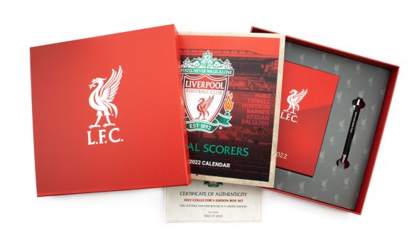 Liverpool FC - zestaw na prezent długopis, kalendarz, pamiętnik 2022