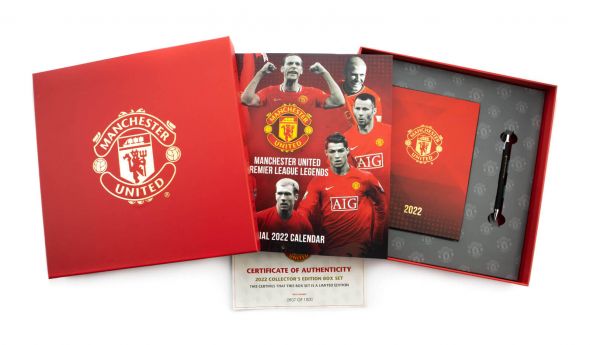 Manchester United - zestaw na prezent długopis, kalendarz, pamiętnik 2022