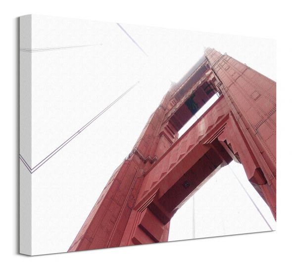 Pylon Golden Gate - obraz na płótnie