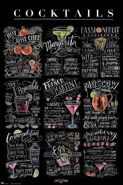 Cocktails - plakat