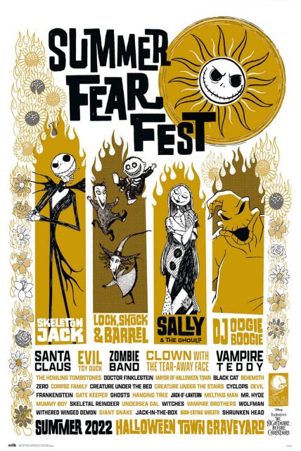 Nightmare Before Christmas Summer Fear Fest - plakat