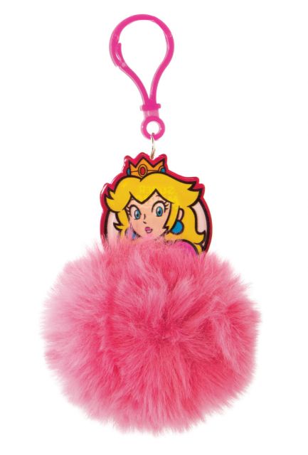 Super Mario Princess Peach - brelok z pomponem