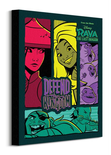 Raya And The Last Dragon Comic Panels - obraz na płótnie