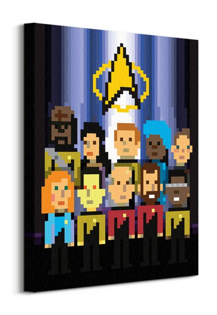 Star Trek The Next Generation Trexels Tng Crew - obraz na płótnie