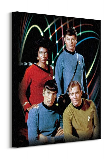 Star Trek Kirk, Spock, Uhura & Bones - obraz na płótnie