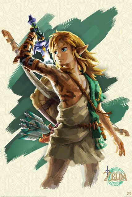 The Legend Of Zelda Tears Of The Kingdom Link Unleashed - plakat