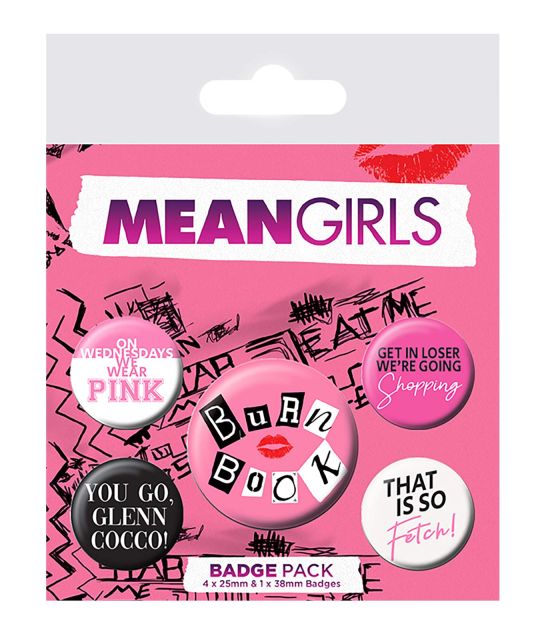 Mean Girls Burn Book - przypinki