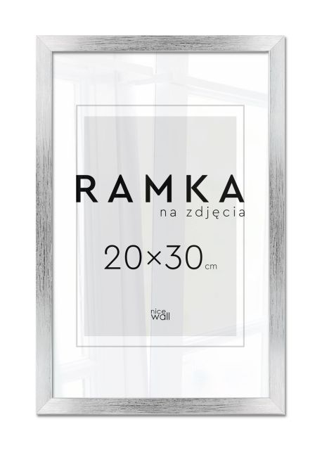 Ramka na zdjęcia 20x30 cm Srebrna