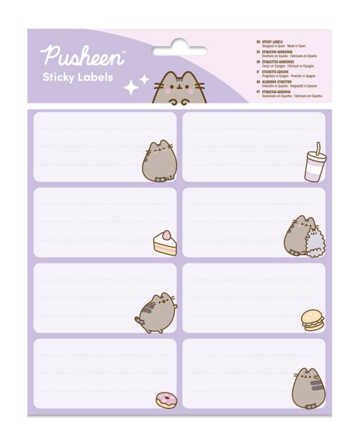 Pusheen Moments - naklejki na zeszyt