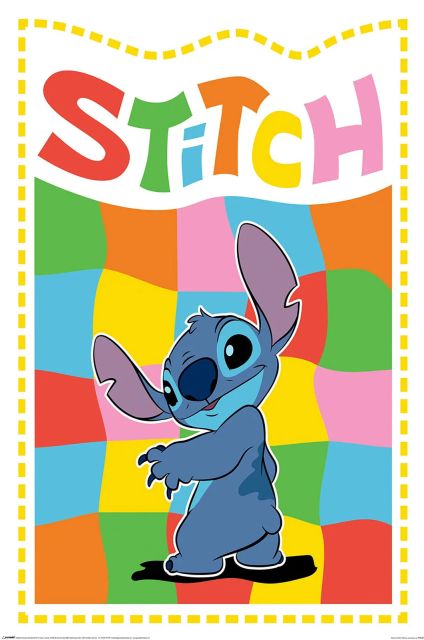 Stitch Chequered Stitch - plakat