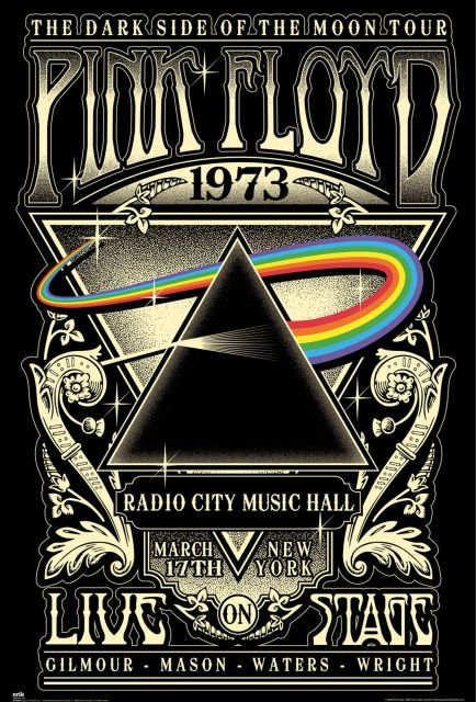 Pink Floyd The Dark Side Of The Moon Tour 1973 - plakat