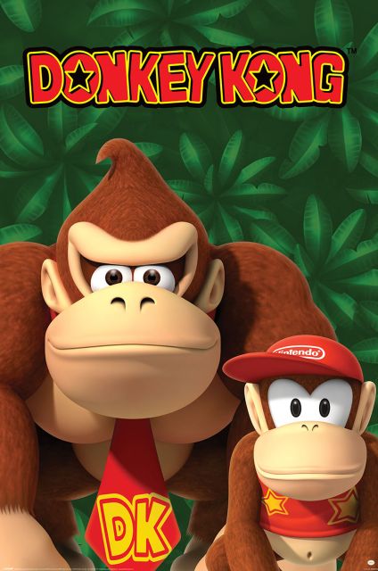 Nintendo Donkey Kong And Diddy Kong - plakat