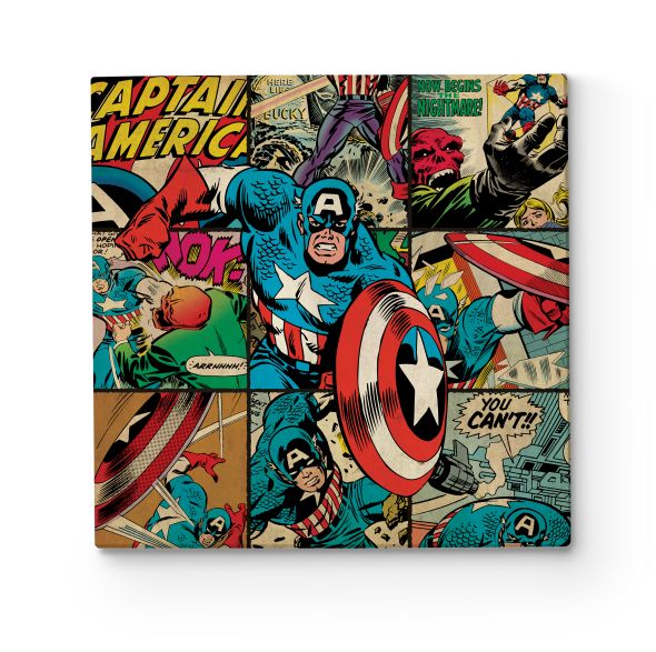 Marvel (Captain America Squares) - Obraz