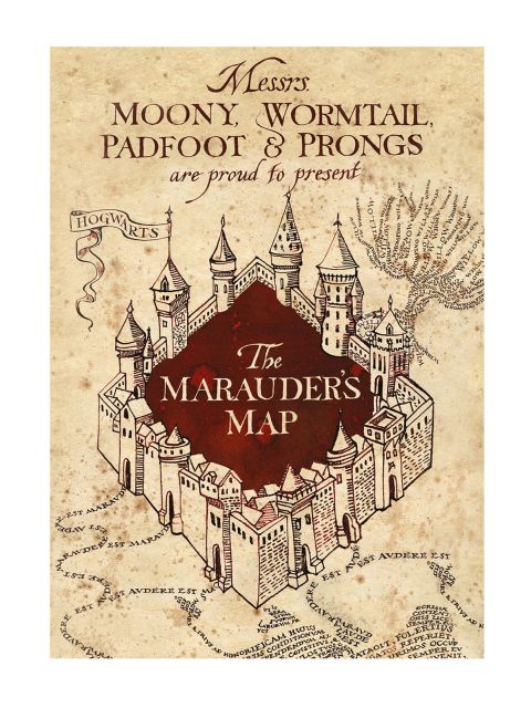 Harry Potter Marauder's Map - pocztówka