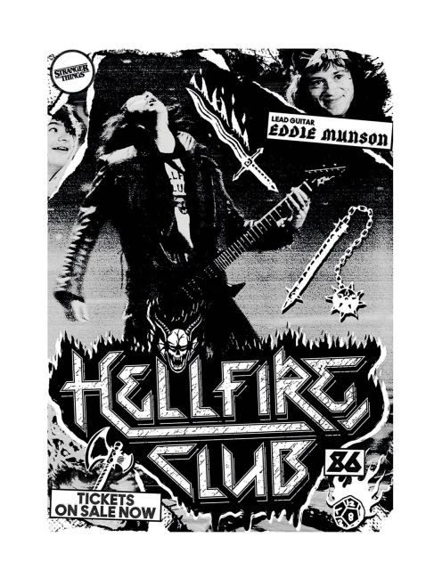 Stranger Things Hellfire Club Eddie Munson 86 - pocztówka