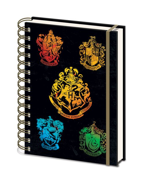 Harry Potter Kolorowy herb Hogwartu - notes A5