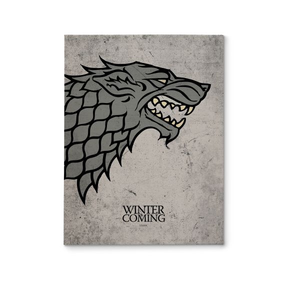 Obraz przedstawia symbol rodu Stark z Winterfell