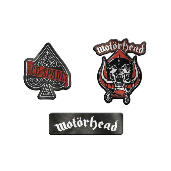 Motorhead - zestaw 3 naszywek, naprasowanek