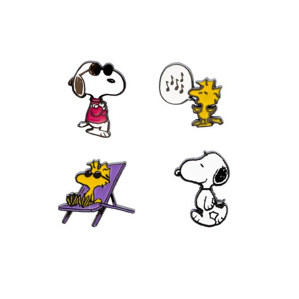 Snoopy - zestaw 4 przypinek