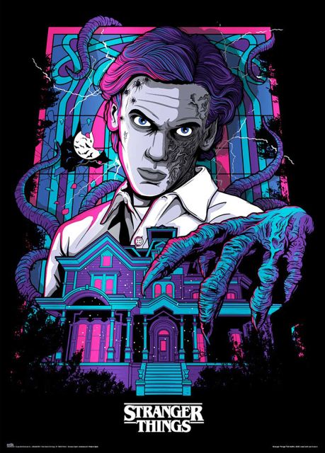 Stranger Things Vecna - świecący plakat