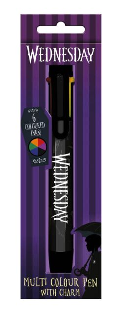 Wednesday Black Is My Happy Colour - długopis wielokolorowy