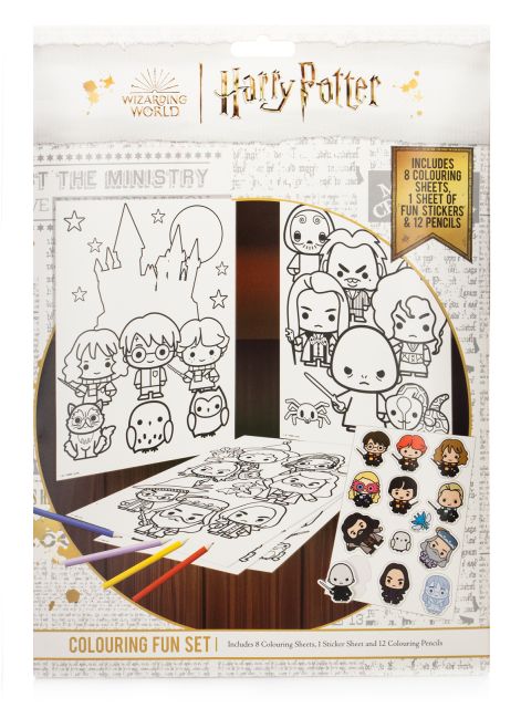 Harry Potter Chibi Characters - zestaw do kolorowania