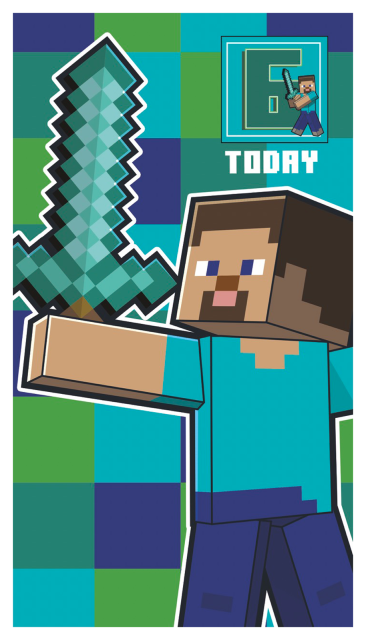Minecraft - kartka urodzinowa
