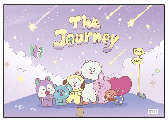 BT21 The Journey - podkładka na biurko