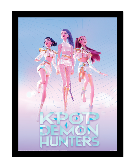 K-Pop Demon Hunters Trio - plakat w ramie
