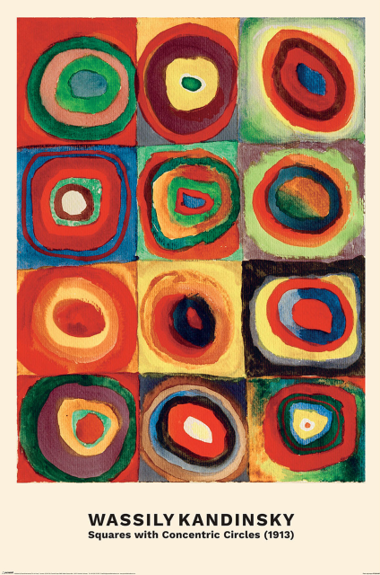 Kandinsky Concentric Circles - plakat
