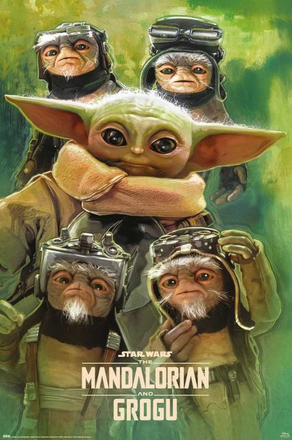 Star Wars Gwiezdne Wojny The Mandalorian Grogu Anzellans - plakat