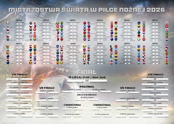 Tabela Mistrzostw Świata w Piłce Nożnej 2026 - plakat