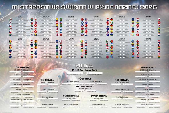 Tabela Mistrzostw Świata w Piłce Nożnej 2026 - plakat