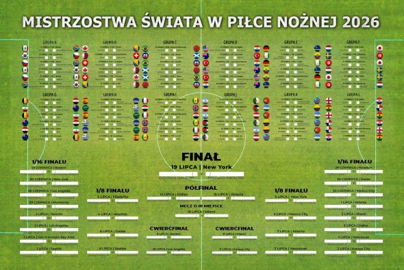 Tabela Mistrzostw Świata w Piłce Nożnej 2026 - plakat