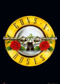 Guns N' Roses - plakat z logo zespołu