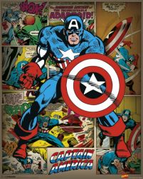Marvel Comics - Captain America Retro - plakat