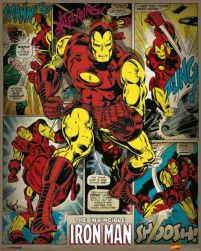 Marvel Comics - Iron Man Retro - plakat