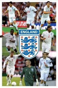 England F.A 8 Player Montage - plakat